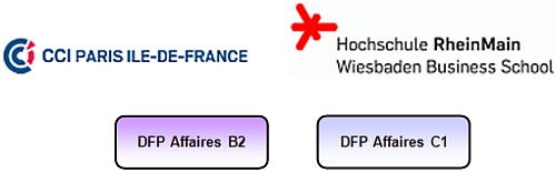 Logos Diplôme de français professionnel AFFAIRES