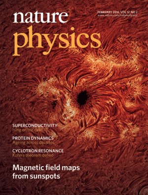 Cover page of Nature Physics