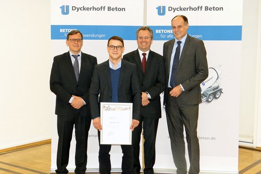 Nicolas Wachter gewinnt Dyckerhoff Förderpreis Betontechnologie