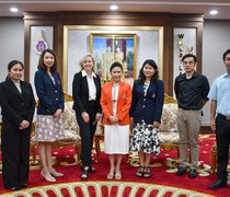 Prof. Claudia Aymar zu Besuch an der thailändischen Partnerhochschule Walailak University