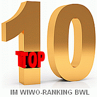 Logo 'Top 10' WiWo-Ranking BWL