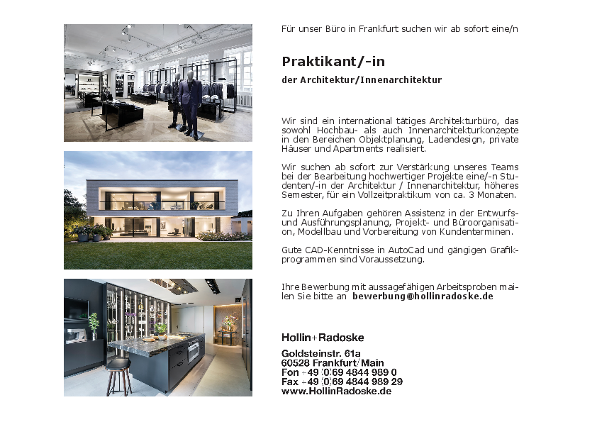 Featured image of post Innenarchitektur Stuttgart Praktikum : .bewerbung als praktikant (m/w/d) interior design service / innenarchitektur ( in dieser position bist du unter anderem verantwortlich für.