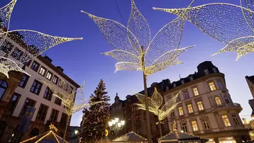 Lichtskulpturen auf dem Weihnachtsmarkt