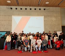 Group photo of the exchange students studying at HSRM in the summer semester 2023 © Hochschulkommunikation | Hochschule RheinMain