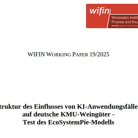 Titelblatt wifin Working Paper 19/2025