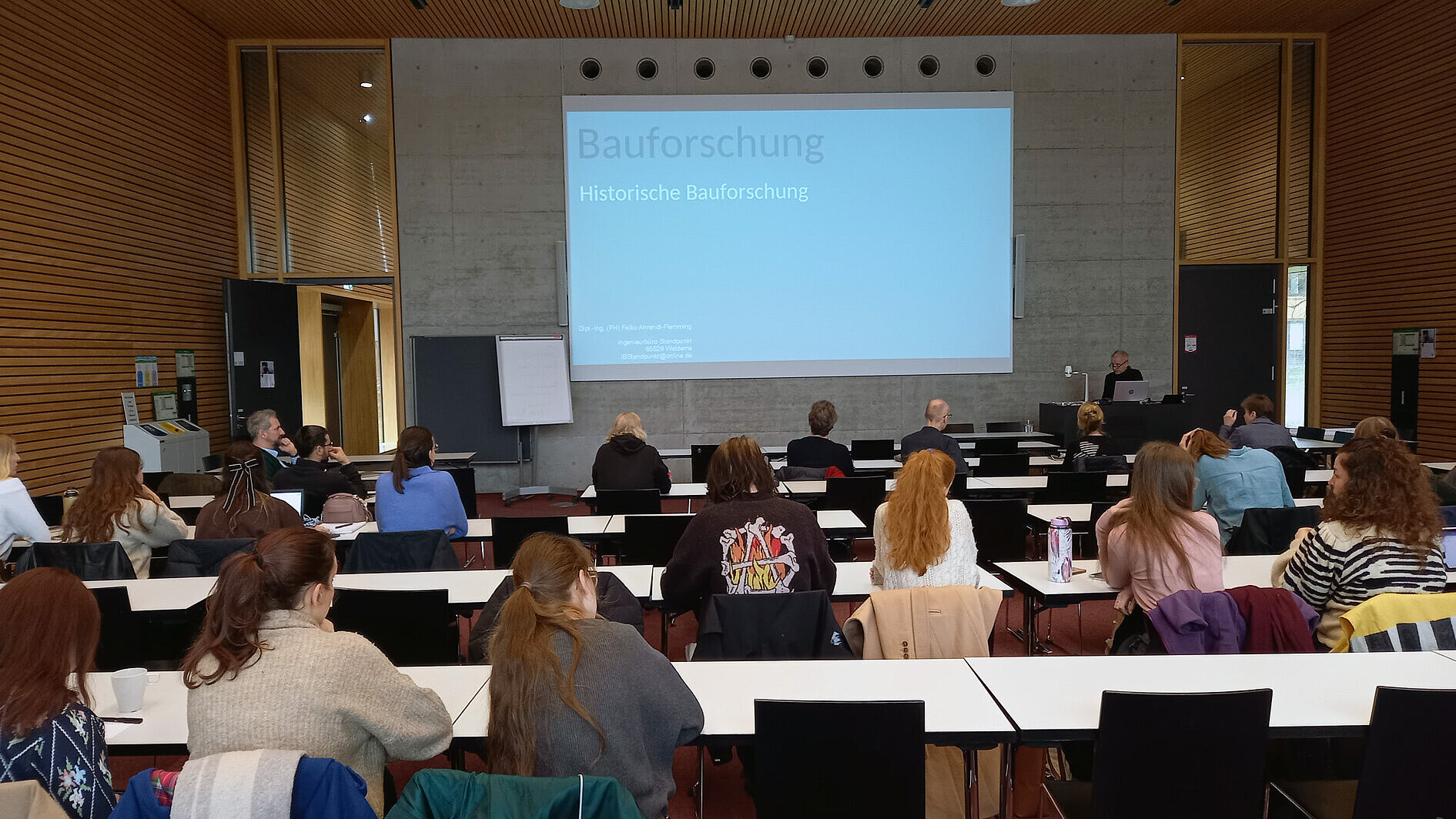 Vortrag beim Berufsfeldtag Baukulturerbe an der Hochschule RheinMain