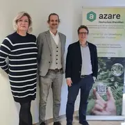 Neue Mitglieder bei azare: Prof. Dr. Andrea Andolfo, Prof. Dr. László Dören und Prof. Dr. Ulrich Rost. Es fehlt Prof. Dr. Maria Wiesmann.