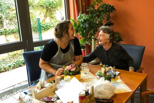 Freiwilligen-Projekt in einem Wiesbadener Pflegeheim