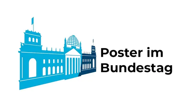Logo Poster im Bundestag