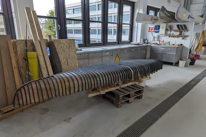 Betonkanu Konstruktion