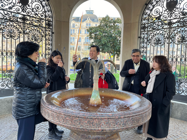 Thermal spring "Kochbrunnen" in Wiesbaden