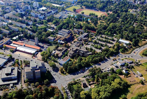 Campus Kurt-Schumacher-Ring in Wiesbaden. © Peter Sondermann