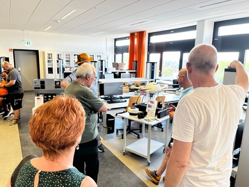 Präsentation der Drohne im IT-Labor