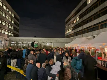 Tolle Stimmung im Innenhof