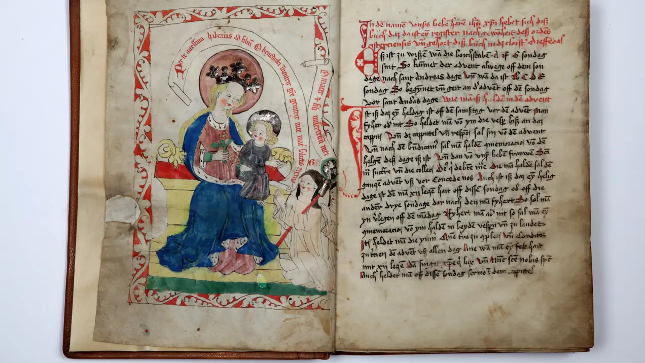 Hs. 86, aus dem Zisterzienserinnenkloster Tiefenthal, 15. Jh.