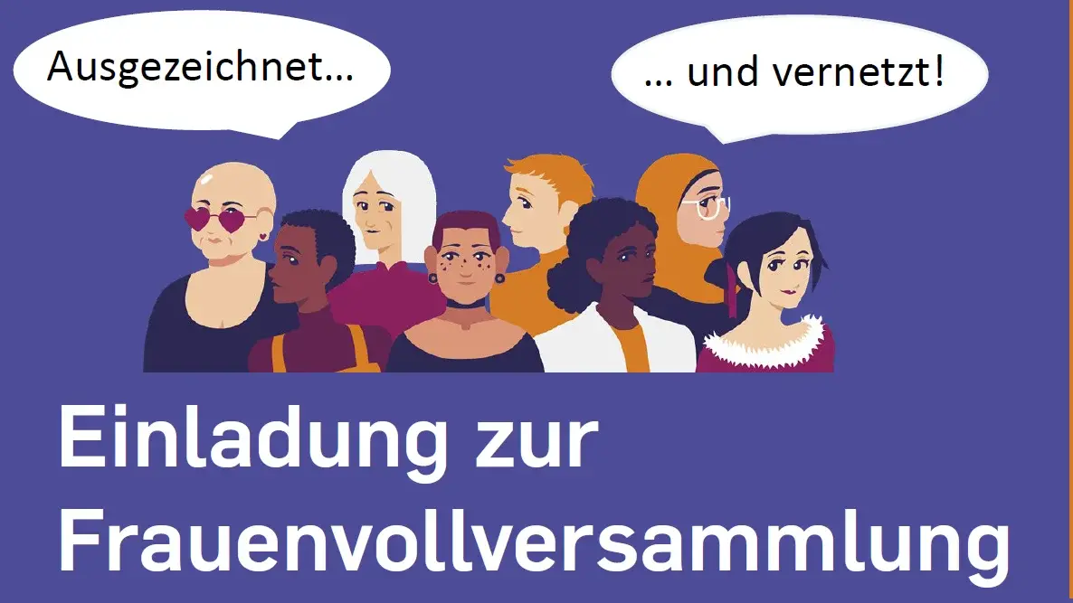 Vorderseite Einladung Frauenvollversammlung 2026