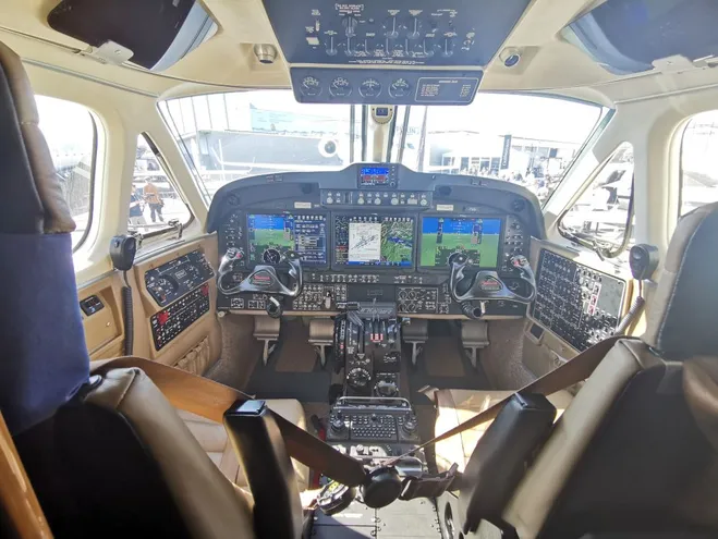 Blick in Cockpit