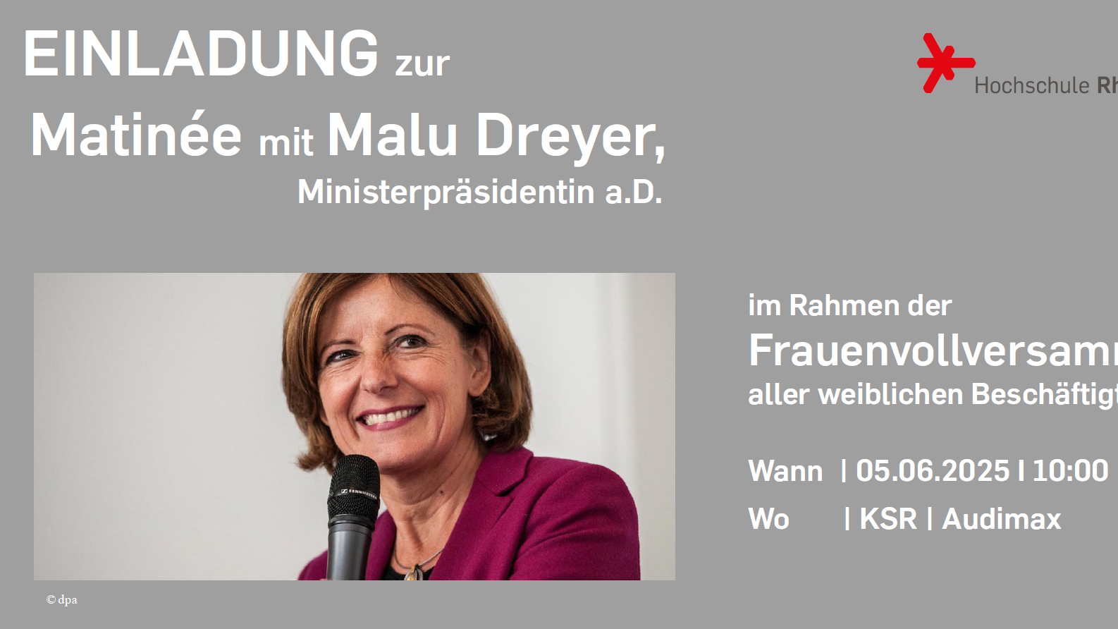 Frauenvollversammlung der weiblichen Beschäftigten