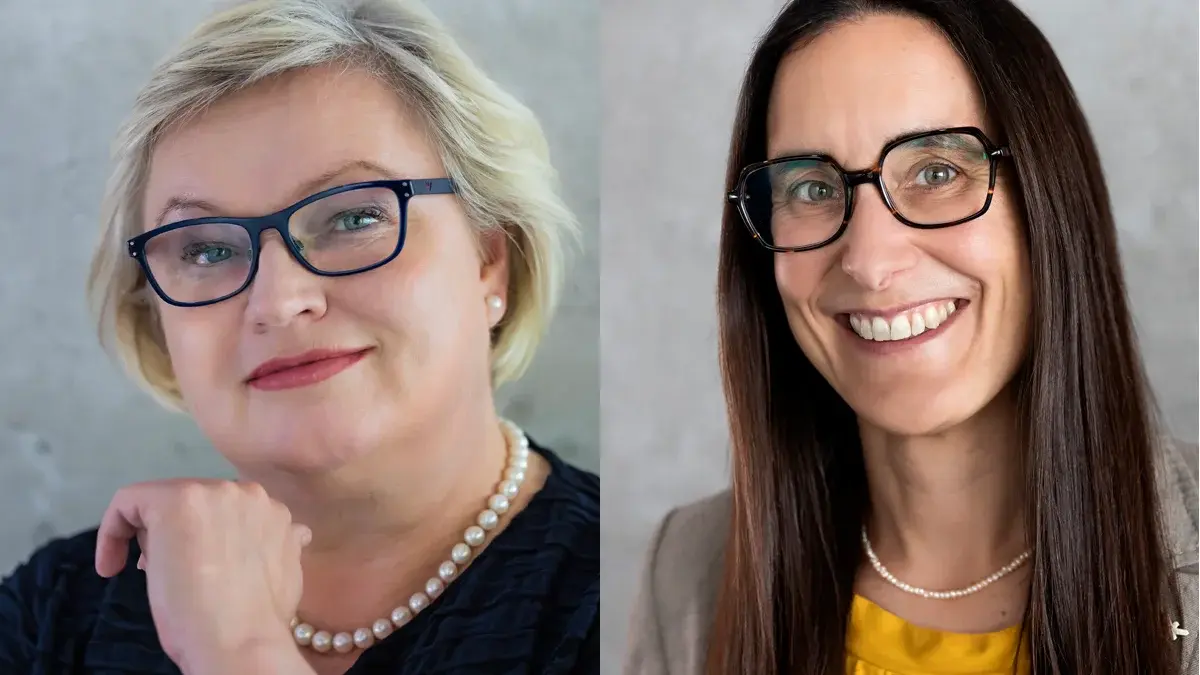 Präsidentin Prof. Dr. Eva Waller und Kanzlerin Dr. Tina Klug