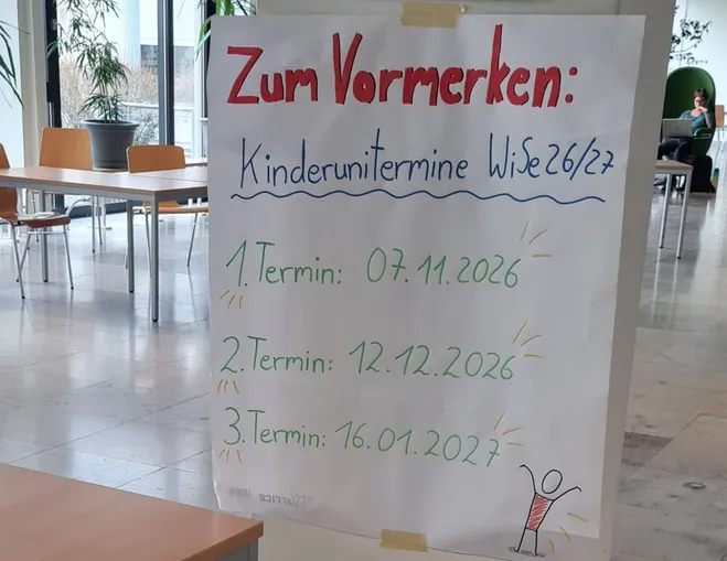 Kinderuni-Termine im WS 2026/27