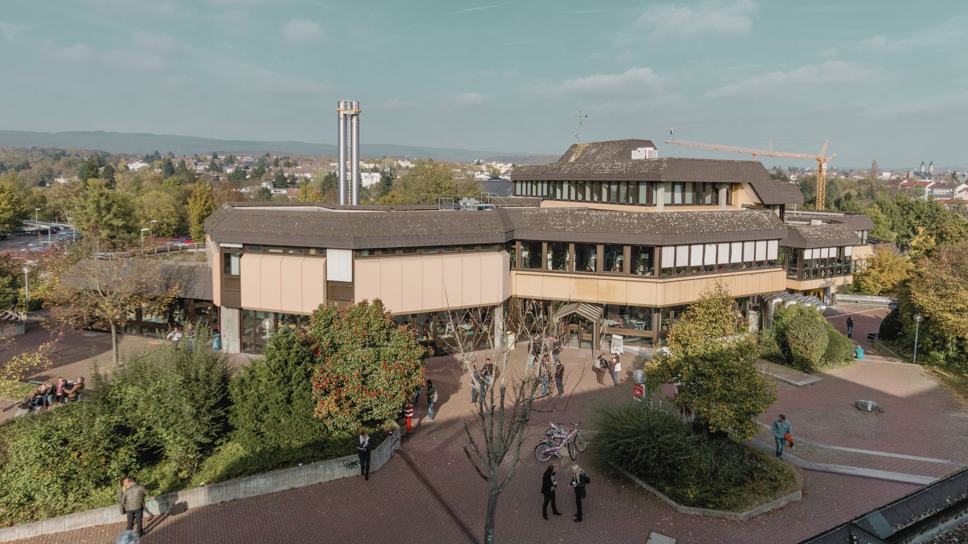 Blick auf den Campus der Hochschule