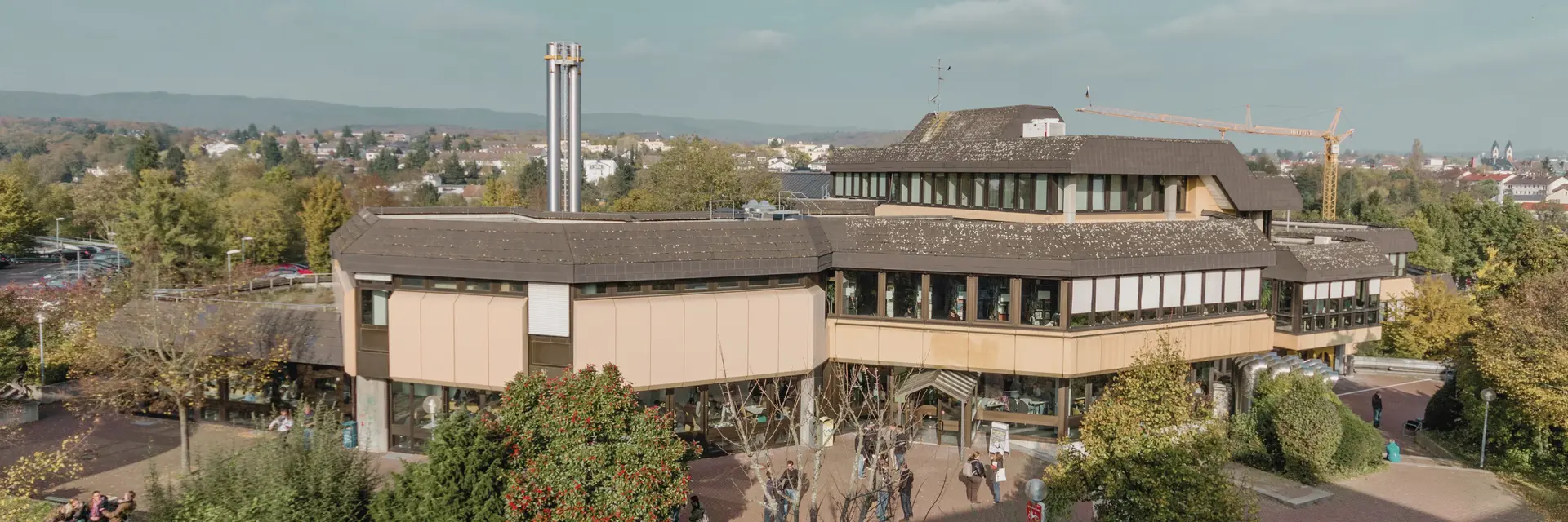 Blick auf den Campus der Hochschule