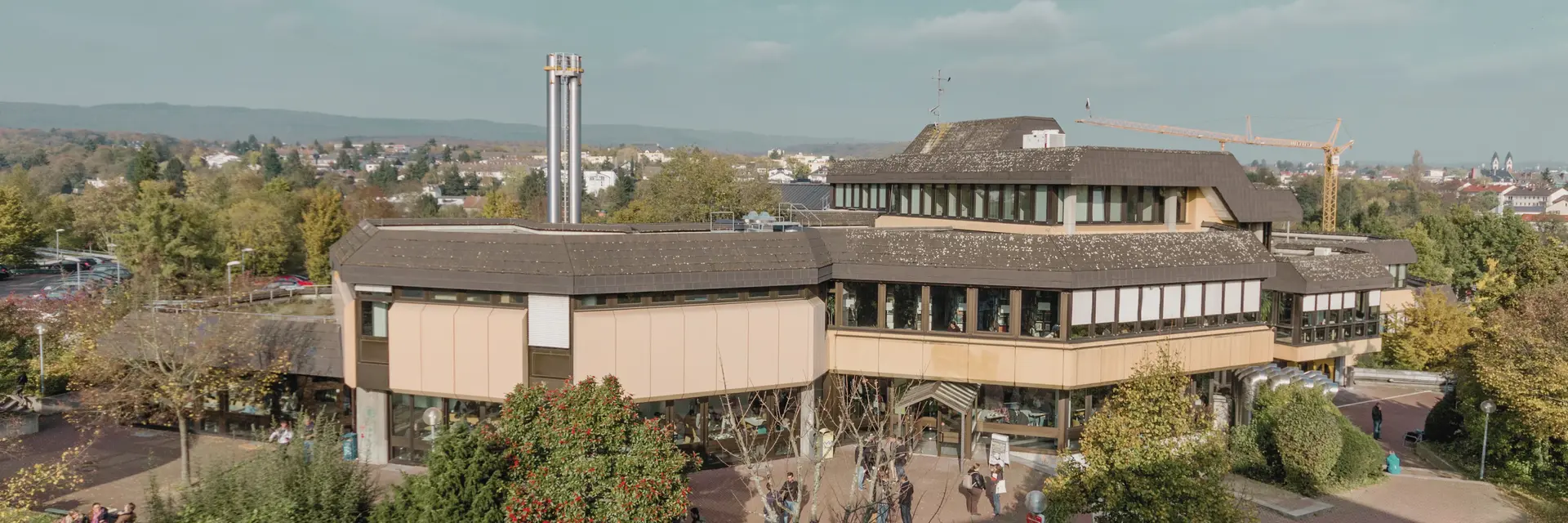 Blick auf den Campus der Hochschule