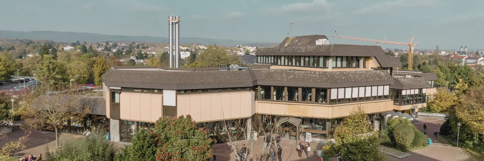 Blick auf den Campus der Hochschule