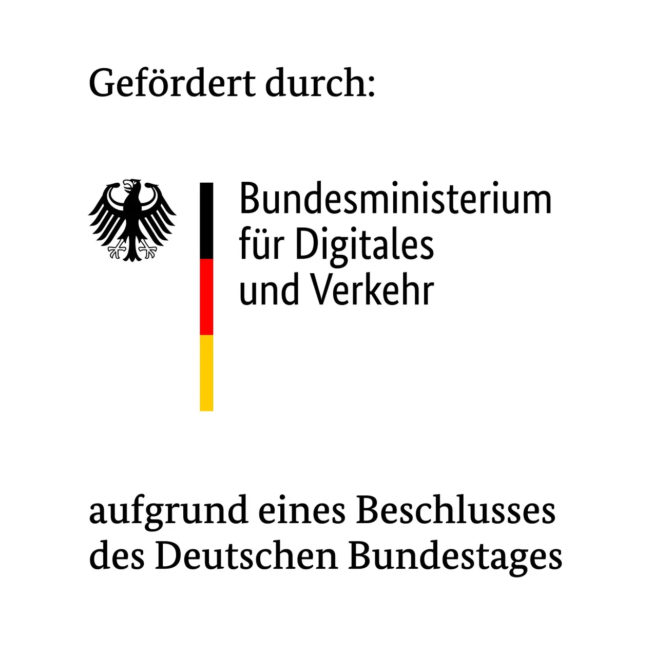 Das Logo des Bundesministeriums für Digitales und Verkehr