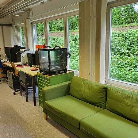 Sitzecke im Makerspace Couchecke im Makerspace