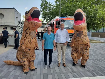 Gebührender Empfang des OBs