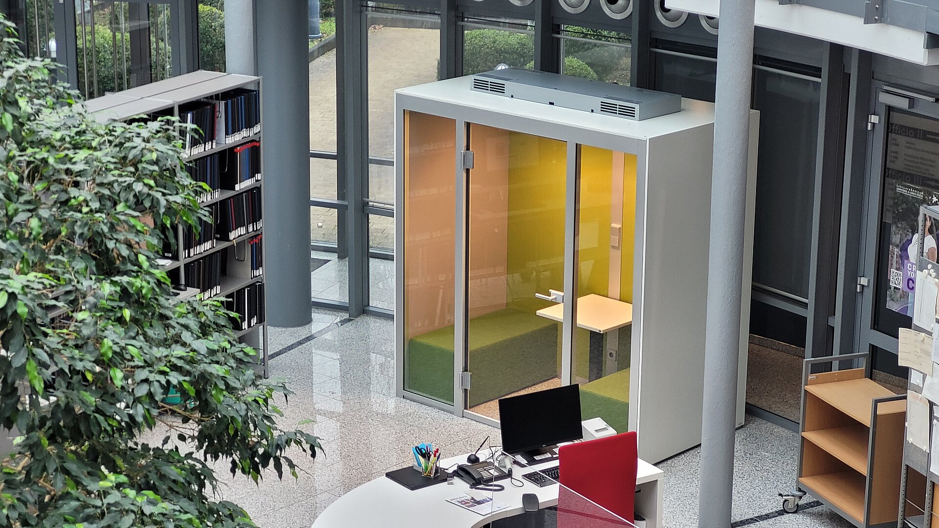 Die Quiet Box in der Bibliothek Unter den Eichen