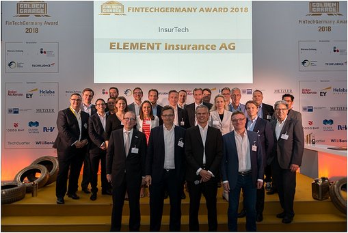 FinTech Awards 2018 - Foto der Preisträger und der Jury