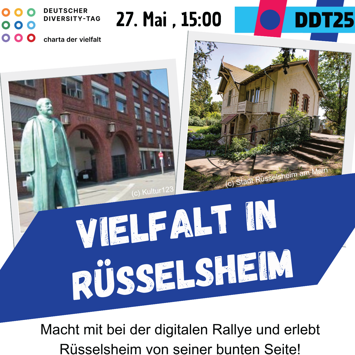 Vielfalt in Rüsselsheim - digitale Stadtrallye