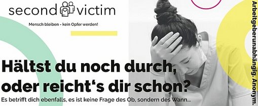 Teaser 'second victim: Mensch bleiben, kein Opfer werden! Hältst Du noch durch oder reicht's Dir schon? Es betrifft Dich ebenfalls, es ist keine Frage des Ob, sondern des Wann ... | © WiHelP / secondvictim.at