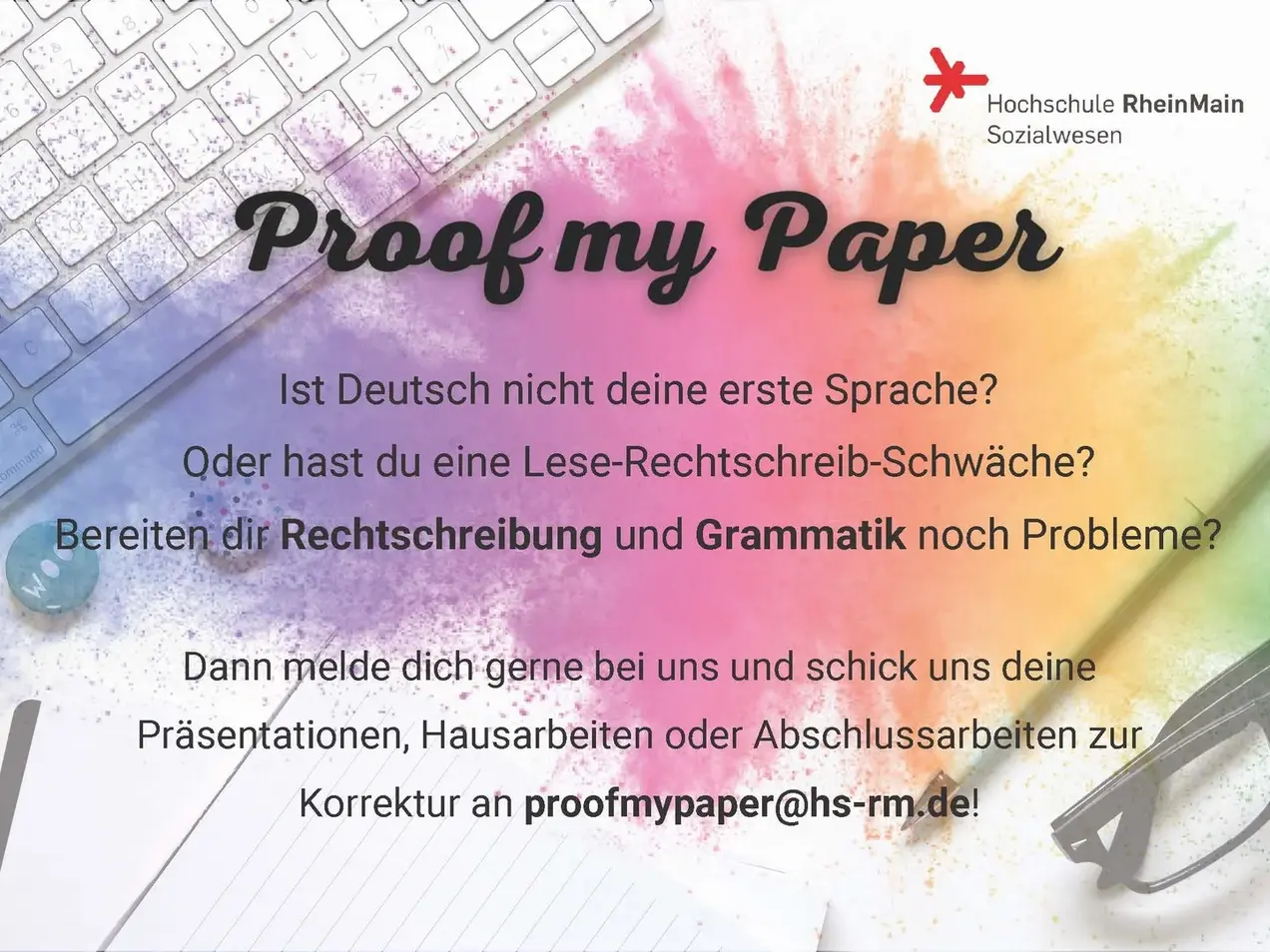 Flyer von Proof my Paper