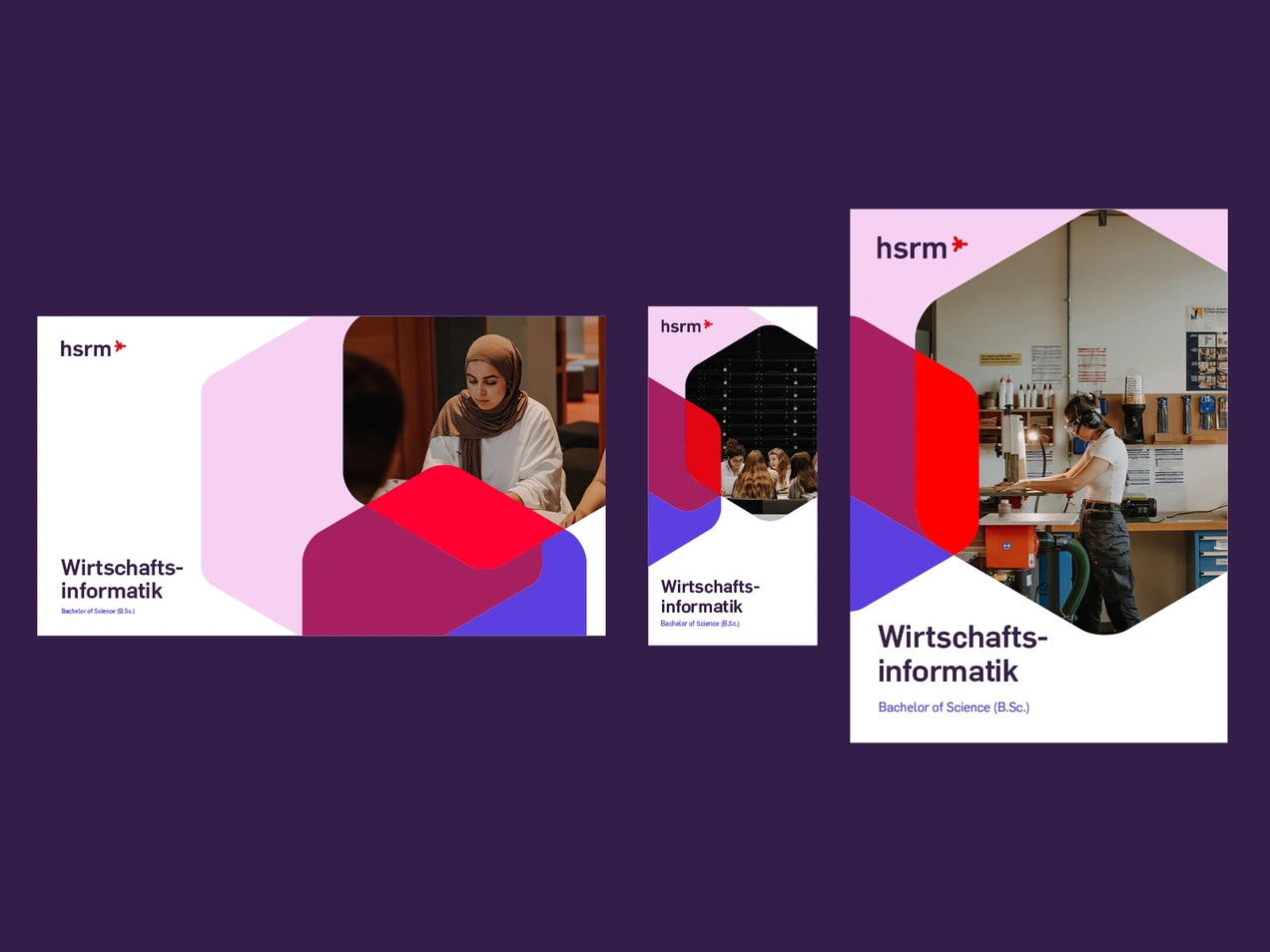 Collage mit Werbemitteln mit Foto