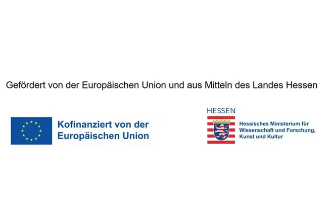 Gefördert von der Europäischen Union und aus Mitteln des Landes Hessen Förderlogos der Europäischen Union und des Hessischen Ministeriums für Wissenschaft und Forschung, Kunst und Kultur