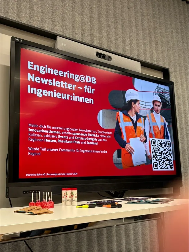 Spezieller Newsletter der Deutschen Bahn für Ingenieur:innen