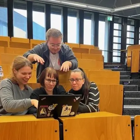 Gruppenarbeit im Audimax