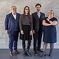 Präsidium der Hochschule RheinMain Das Präsidium der Hochschule RheinMain; von links: Prof. Dr. Andreas Brensing, Dr. Tina Klug, Prof. Dr. Christian Schachtner, Prof. Dr. Eva Waller