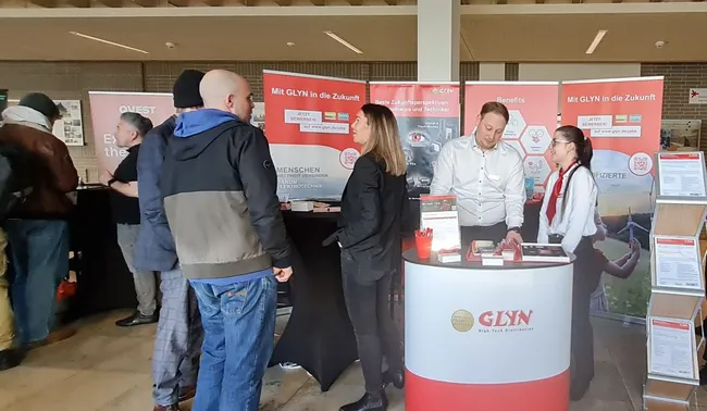 Stand der Firma Glyn Jones GmbH & Co. Vertrieb von elektronischen Bauelementen KG