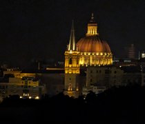 Blick auf das abendliche Valletta
