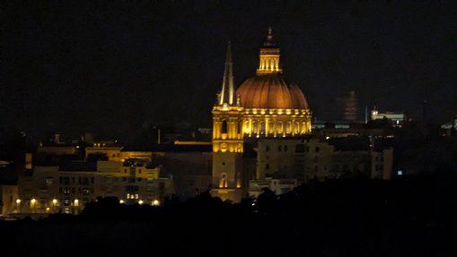 Blick auf das abendliche Valletta