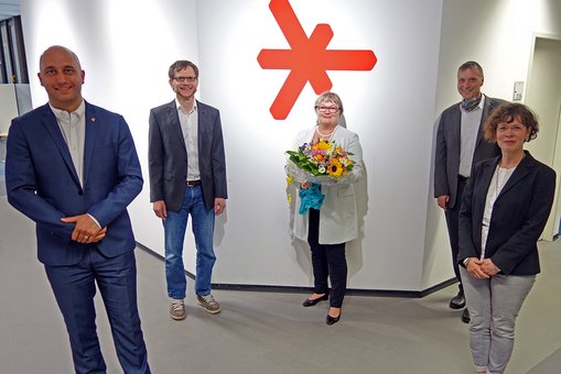 Dr. Martin Lommel, Prof. Dr. Bodo A. Igler, Prof. Dr. Eva Waller, Prof. Dr. Detlev Reymann, Prof. Dr. Christiane Jost © Hochschulkommunikation | Hochschule RheinMain