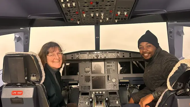 Erkundung des Flugsimulators