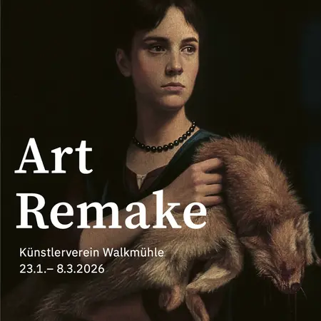 Plakat zur Ausstellung, Dame im Nerz