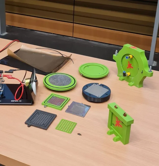 Aufgebaute Versuche für die Vorlesung