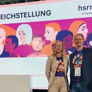 Vertretungsprofessorin Dr. Maria Wiesmann und Dr. Ulrich Bachmann auf der herCAREER München