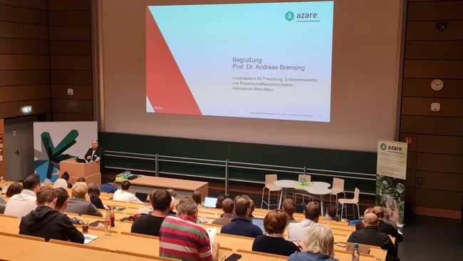 Grußwort von Prof. Dr. Andreas Brensing, Vizepräsident für Forschung, Entrepreneurship und Wissenschaftskommunikation an der Hochschule RheinMain